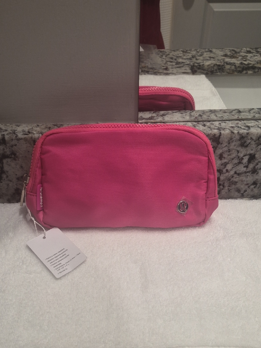 lululemon athletica Pink Canvas Cosmetic Pouch
